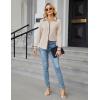 imageBlooming Jelly Womens Long Sleeve Button Down Shirts V Neck Dressy Casual Tops Collared Blouse Fall Clothes 2024Beige