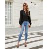 imageBlooming Jelly Womens Long Sleeve Dressy Casual Top V Neck Puff Sleeve Shirt Keyhole Blouse 2025Black