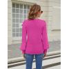 imageBlooming Jelly Womens Long Sleeve Dressy Casual Top V Neck Puff Sleeve Shirt Keyhole Blouse 2025Hot Pink