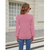 imageBlooming Jelly Womens Long Sleeve Dressy Casual Top V Neck Puff Sleeve Shirt Keyhole Blouse 2025Pink