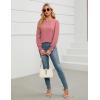 imageBlooming Jelly Womens Long Sleeve Dressy Casual Top V Neck Puff Sleeve Shirt Keyhole Blouse 2025Pink Woven