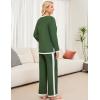 imageBlooming Jelly Womens Lounge Sets 2 Piece Fall Travel Outfits Sweater Knit Matching Sets Airport LoungewearArmy Green