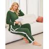 imageBlooming Jelly Womens Lounge Sets 2 Piece Fall Travel Outfits Sweater Knit Matching Sets Airport LoungewearArmy Green
