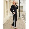 imageBlooming Jelly Womens Lounge Sets 2 Piece Fall Travel Outfits Sweater Knit Matching Sets Airport LoungewearBlack