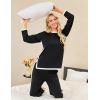 imageBlooming Jelly Womens Lounge Sets 2 Piece Fall Travel Outfits Sweater Knit Matching Sets Airport LoungewearBlack