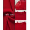 imageBlooming Jelly Womens Mock Neck Tops Keyhole Dressy Casual Blouses Polka Dot Long Sleeve Fall Outfits 2025Red