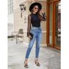 imageBlooming Jelly Womens Mock Neck Tops Keyhole Dressy Casual Blouses Polka Dot Long Sleeve Fall Outfits 2025Ruffle Cuff 06
