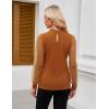 imageBlooming Jelly Womens Mock Neck Tops Keyhole Dressy Casual Blouses Polka Dot Long Sleeve Fall Outfits 2025Yellow