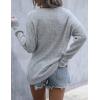imageBlooming Jelly Womens Off The Shoulder Sweaters Cute Fall Tunic Tops Knitted Pullover SweaterGrey