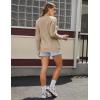 imageBlooming Jelly Womens Off The Shoulder Sweaters Cute Fall Tunic Tops Knitted Pullover SweaterKhaki
