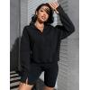 imageBlooming Jelly Womens Oversized Quarter Zip Cute Sweatshirt Lapel Cozy Fleece Trendy Thumb Hole PulloverBlack 05