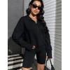 imageBlooming Jelly Womens Oversized Quarter Zip Cute Sweatshirt Lapel Cozy Fleece Trendy Thumb Hole PulloverBlack 05