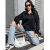 imageBlooming Jelly Womens Oversized Quarter Zip Cute Sweatshirt Lapel Cozy Fleece Trendy Thumb Hole PulloverBlack02