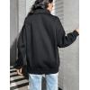 imageBlooming Jelly Womens Oversized Quarter Zip Cute Sweatshirt Lapel Cozy Fleece Trendy Thumb Hole PulloverBlack02