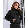 imageBlooming Jelly Womens Oversized Quarter Zip Cute Sweatshirt Lapel Cozy Fleece Trendy Thumb Hole PulloverBlack03