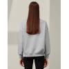 imageBlooming Jelly Womens Oversized Quarter Zip Cute Sweatshirt Lapel Cozy Fleece Trendy Thumb Hole PulloverGrey