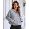imageBlooming Jelly Womens Oversized Quarter Zip Cute Sweatshirt Lapel Cozy Fleece Trendy Thumb Hole PulloverGrey03