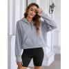 imageBlooming Jelly Womens Oversized Quarter Zip Cute Sweatshirt Lapel Cozy Fleece Trendy Thumb Hole PulloverGrey03