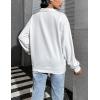 imageBlooming Jelly Womens Oversized Quarter Zip Cute Sweatshirt Lapel Cozy Fleece Trendy Thumb Hole PulloverWhite02