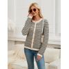 imageBlooming Jelly Womens Striped Cardigan Sweaters Dressy Casual Chunky Knit Coats 2024 Trendy Fall OutfitsApricot