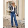imageBlooming Jelly Womens Striped Cardigan Sweaters Dressy Casual Chunky Knit Coats 2024 Trendy Fall OutfitsBlack