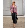 imageBlooming Jelly Womens Striped Cardigan Sweaters Dressy Casual Chunky Knit Coats 2024 Trendy Fall OutfitsRed