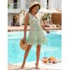 imageBlooming Jelly Womens Swimsuit Coverup Swimwear Bathing Suit Cover Up Floral Lace Boho Beach Dress with PocketsGreen