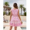 imageBlooming Jelly Womens Swimsuit Coverup Swimwear Bathing Suit Cover Up Floral Lace Boho Beach Dress with PocketsPink