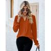 imageBlooming Jelly Womens Tops Dressy Casual Long Sleeve Shirts V Neck Chiffon Blouses Fall Clothes 2024Caramel