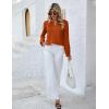 imageBlooming Jelly Womens Tops Dressy Casual Long Sleeve Shirts V Neck Chiffon Blouses Fall Clothes 2024Caramel