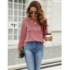 imageBlooming Jelly Womens Tops Dressy Casual Long Sleeve Shirts V Neck Chiffon Blouses Fall Clothes 2024Pink