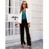 imageBlooming Jelly Womens Tops Dressy Casual Long Sleeve Shirts V Neck Chiffon Blouses Fall Clothes 2024Teal Blue