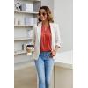 imageBlooming Jelly Womens Tunic Tops Summer Dressy Casual Blouses Business Outfits Plus Size Cap Sleeve Pleated ShirtsRed Floral Print