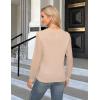 imageBlooming Jelly Womens Waffle Knit Tops Dressy Business Casual Blouses Lace Long Sleeve Work Shirts Fall ClothesApricot