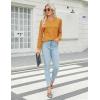 imageBlooming Jelly Womens Waffle Knit Tops Dressy Business Casual Blouses Lace Long Sleeve Work Shirts Fall ClothesGinger