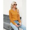 imageBlooming Jelly Womens Waffle Knit Tops Dressy Business Casual Blouses Lace Long Sleeve Work Shirts Fall ClothesGinger