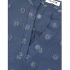 imageBlooming Jelly Womens White Chiffon Blouses Short Sleeve V Neck Shirts Summer Casual Polka Dot TopsDark Blue