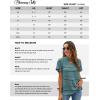 imageBlooming Jelly Womens White Chiffon Blouses Short Sleeve V Neck Shirts Summer Casual Polka Dot TopsDark Green