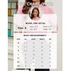 imageBlooming Jelly Womens White Chiffon Blouses Short Sleeve V Neck Shirts Summer Casual Polka Dot TopsOrchid