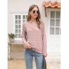 imageBlooming Jelly Womens White Chiffon Blouses Short Sleeve V Neck Shirts Summer Casual Polka Dot TopsPinkfall