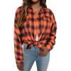 Orange and Black Plaid