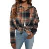 Sandy Brown and Black Plaid