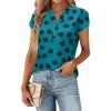 Dark Cyan Floral