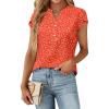Floral Orange Red
