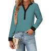 Long Sleeve Turquoise