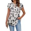 White and Black Floral Print