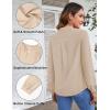 imageBlooming Jelly Womens Business Casual Tops Elegant Tie Neck Long Sleeve Dressy Fall Blouses 2024 Ladies Trendy Work ShirtsApricot
