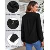 imageBlooming Jelly Womens Business Casual Tops Elegant Tie Neck Long Sleeve Dressy Fall Blouses 2024 Ladies Trendy Work ShirtsBlack