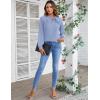 imageBlooming Jelly Womens Business Casual Tops Elegant Tie Neck Long Sleeve Dressy Fall Blouses 2024 Ladies Trendy Work ShirtsPale Cerulean