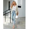 imageBlooming Jelly Womens Button Down Shirts Business Casual Outfits Dressy Work Blouses 2025 Short Sleeve Summer TopsWhite